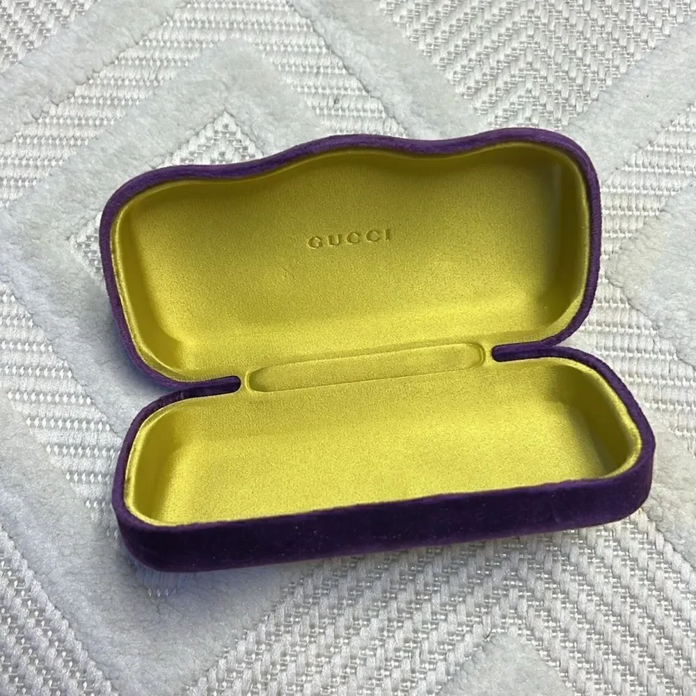 GUCCI - Purple Velvet Glasses Case